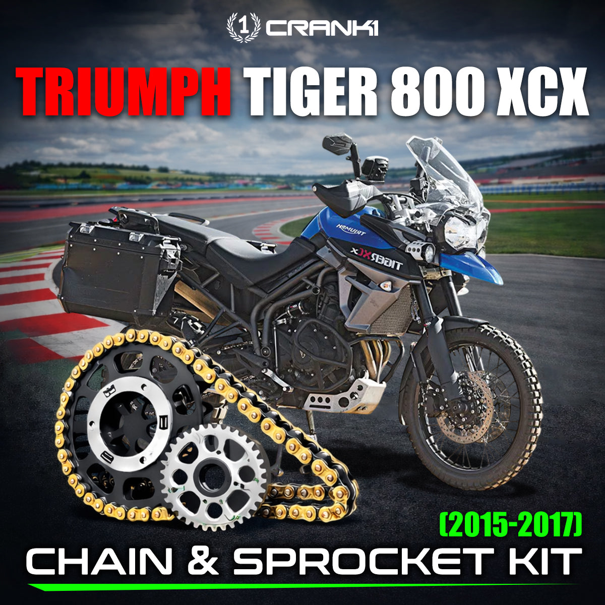 Chain And Sprocket Kit For Triumph Tiger 800 XCX (2015-2017)