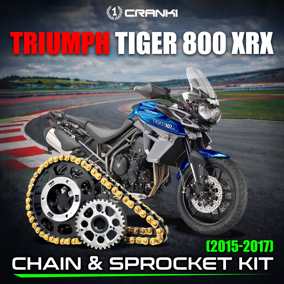 Chain And Sprocket Kit For Triumph Tiger 800 XRX (2015-2017)