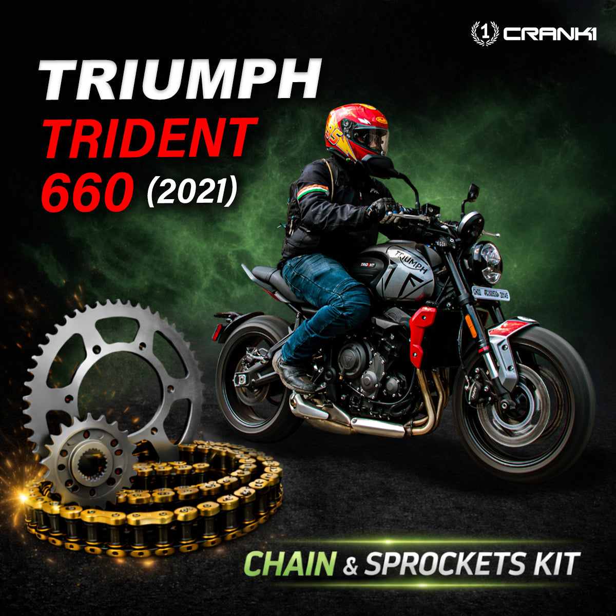 Chain And Sprocket Kit For Triumph Trident 660 (2021)