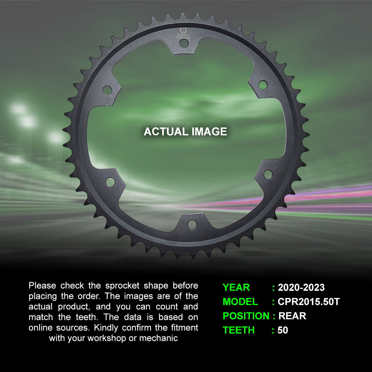 Sprocket For Triumph Tiger 900 (2020-2023) - Rear - CPR2015.50T