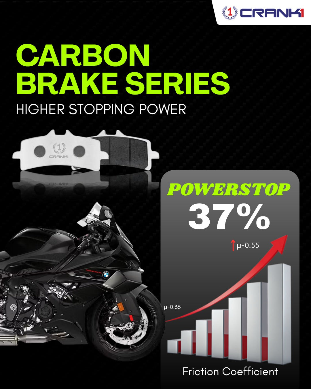 Carbon Brake Pads For Aprilia RS 660 (2021 Onwards) - Rear - CFB662