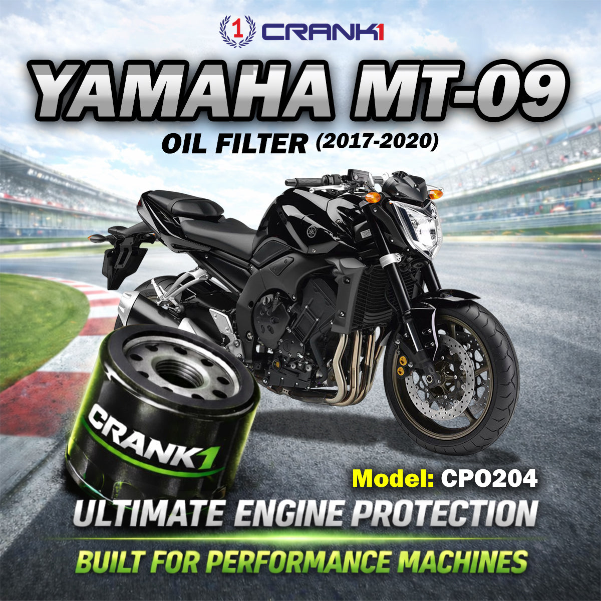 Oil Filter For Yamaha MT-09 (2017-2020) - CPO204