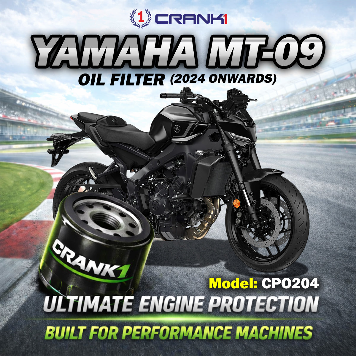 Oil Filter For Yamaha MT-09 (2024 Onwards) - CPO204