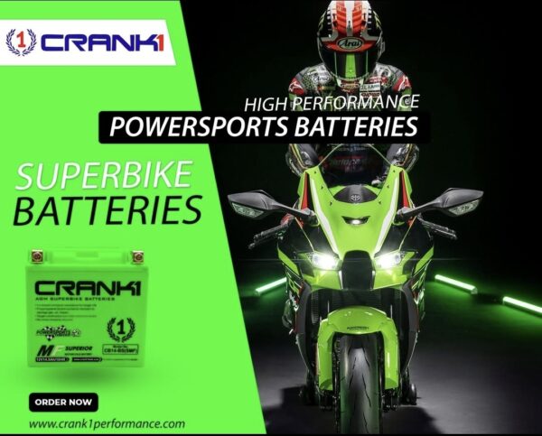 Battery For Aprilia Tuono V4 1100 RR (2014-2025) - CB12A-BS - Factory Activated