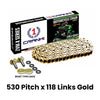Chain For Honda CBR 1000RR ABS Fireblade (2014-2016) - 530 Pitch x 118 Links Gold (ZVMX)