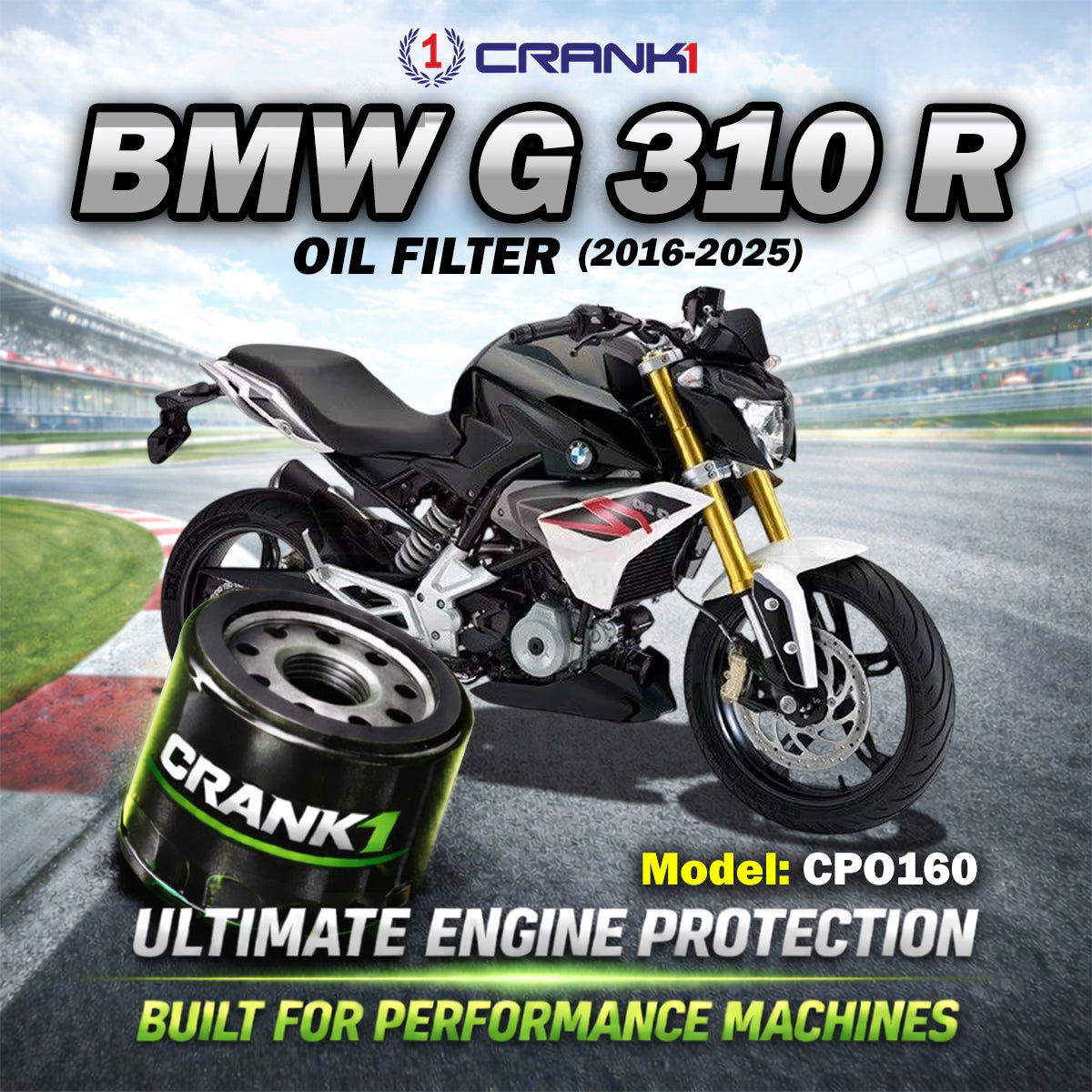 Oil Filter For BMW G 310 R (2016-2025) - CPO160
