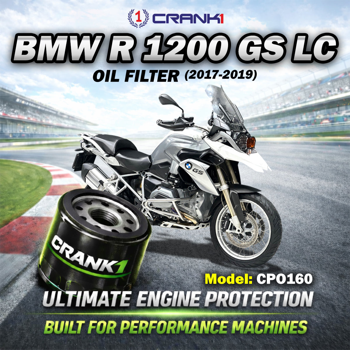 Oil Filter For BMW R 1200 GS LC (2017-2019) - CPO160