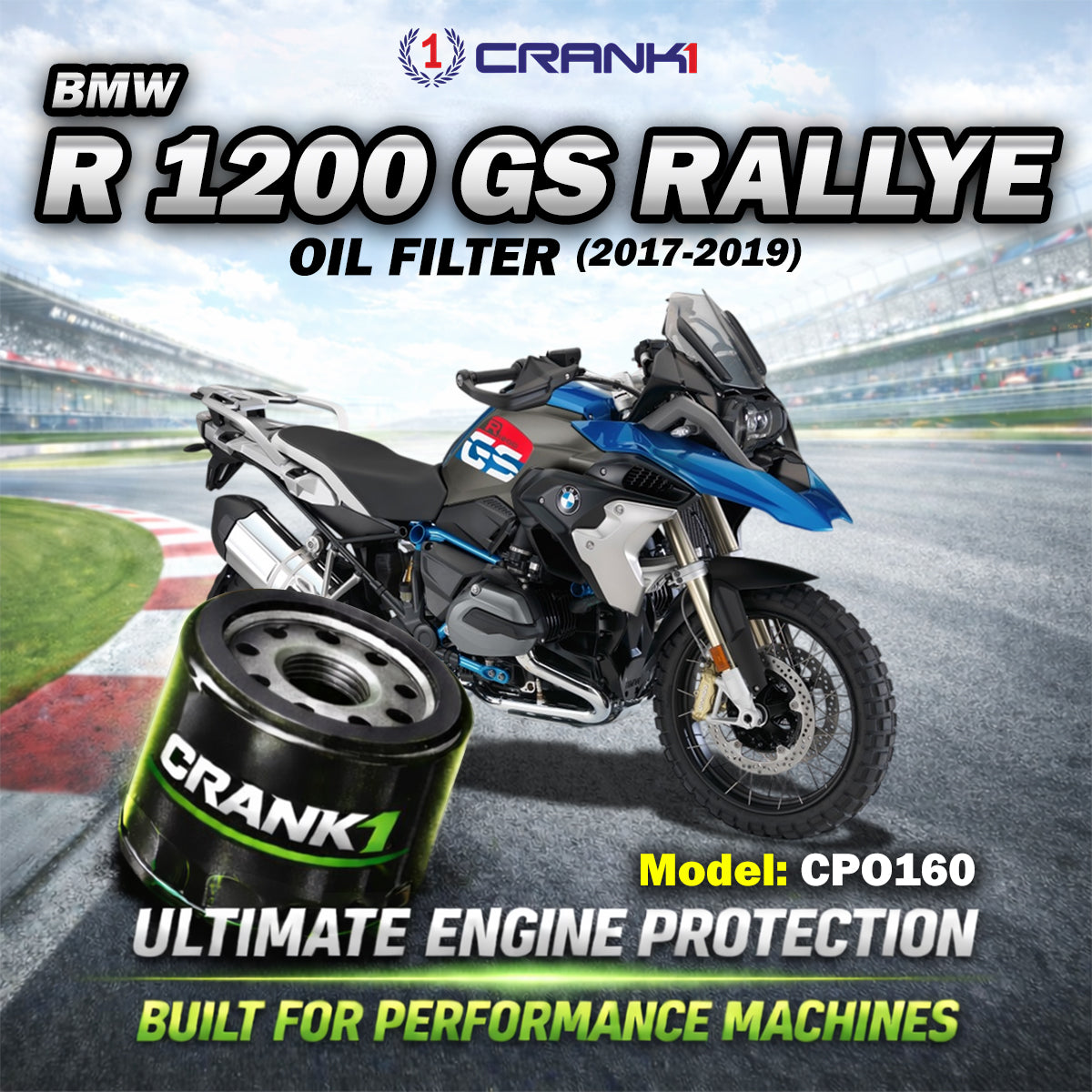 Oil Filter For BMW R 1200 GS Rallye (2017-2019) - CPO160