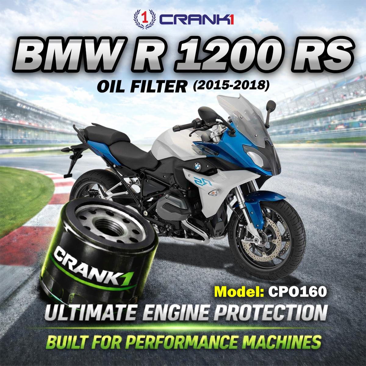 Oil Filter For BMW R 1200 RS (2015-2018) - CPO160