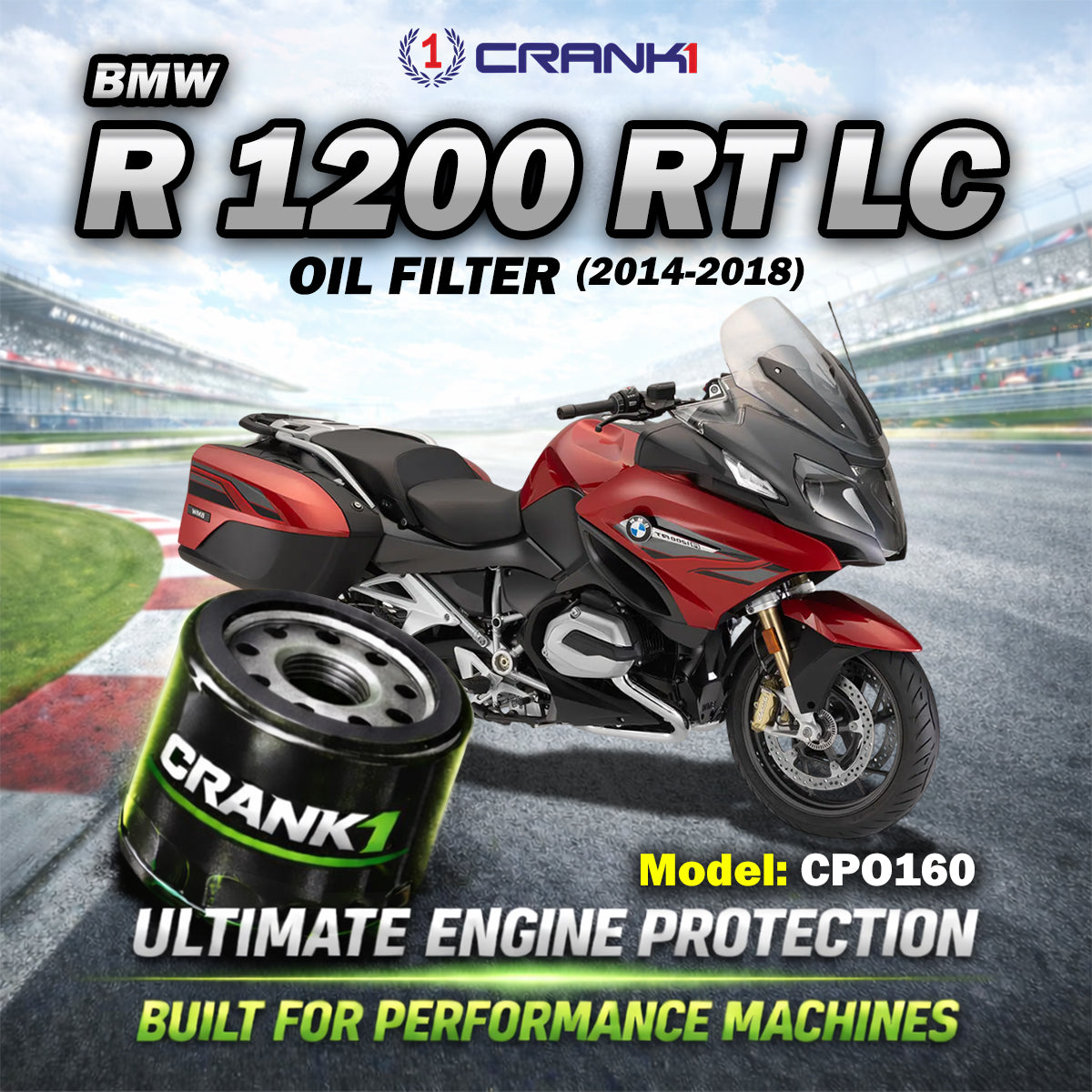 Oil Filter For BMW R 1200 RT LC (2014-2018) - CPO160