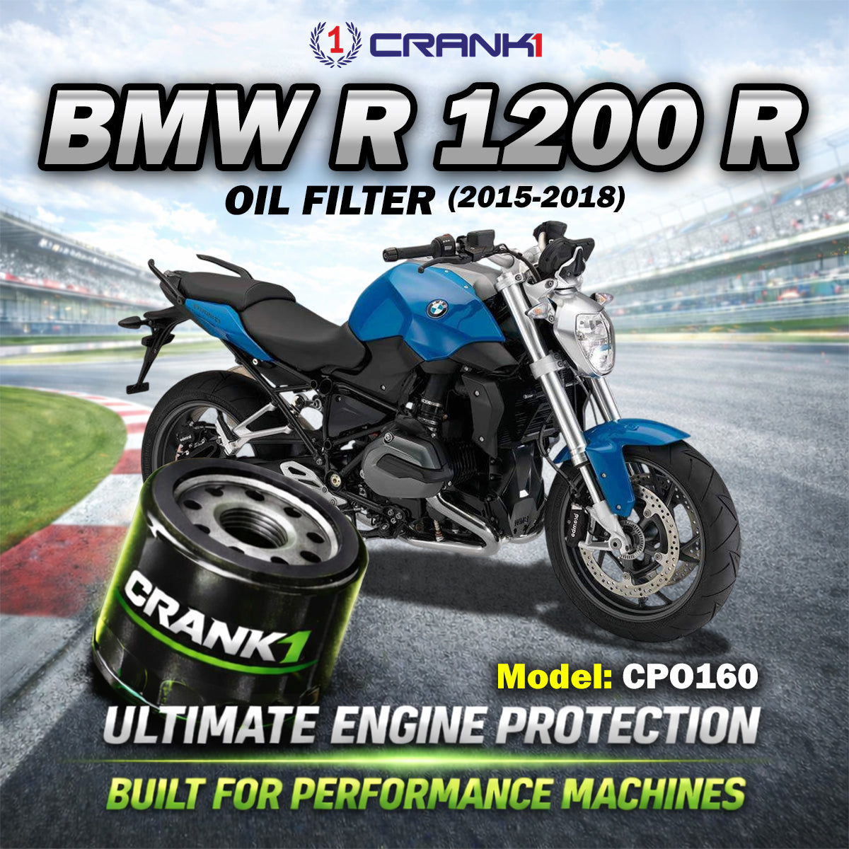 Oil Filter For BMW R 1200 R (2015-2018) - CPO160