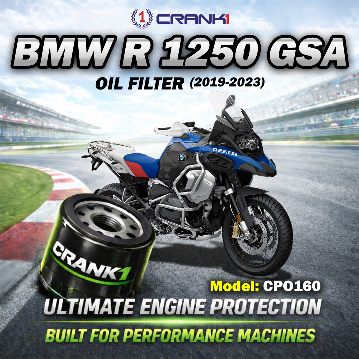Oil Filter For BMW R 1250 GSA (2019-2023) - CPO160