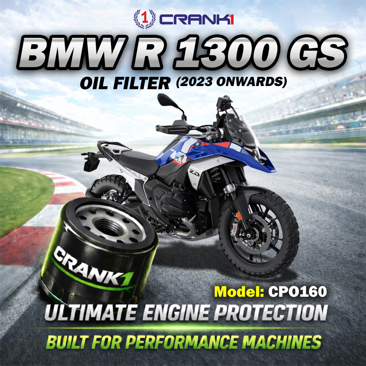 Oil Filter For BMW R 1300 GS (2023 Onwards) - CPO160