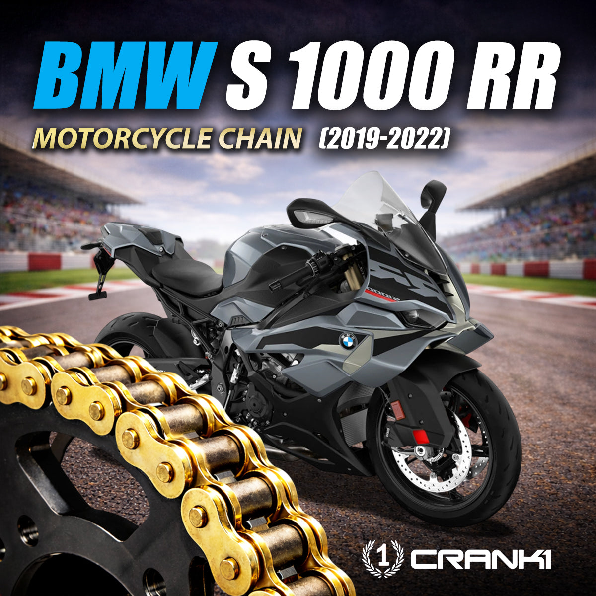 Chain For BMW S 1000 RR (2019-2022) - 525 Pitch x 120 Links Gold (ZVMX)