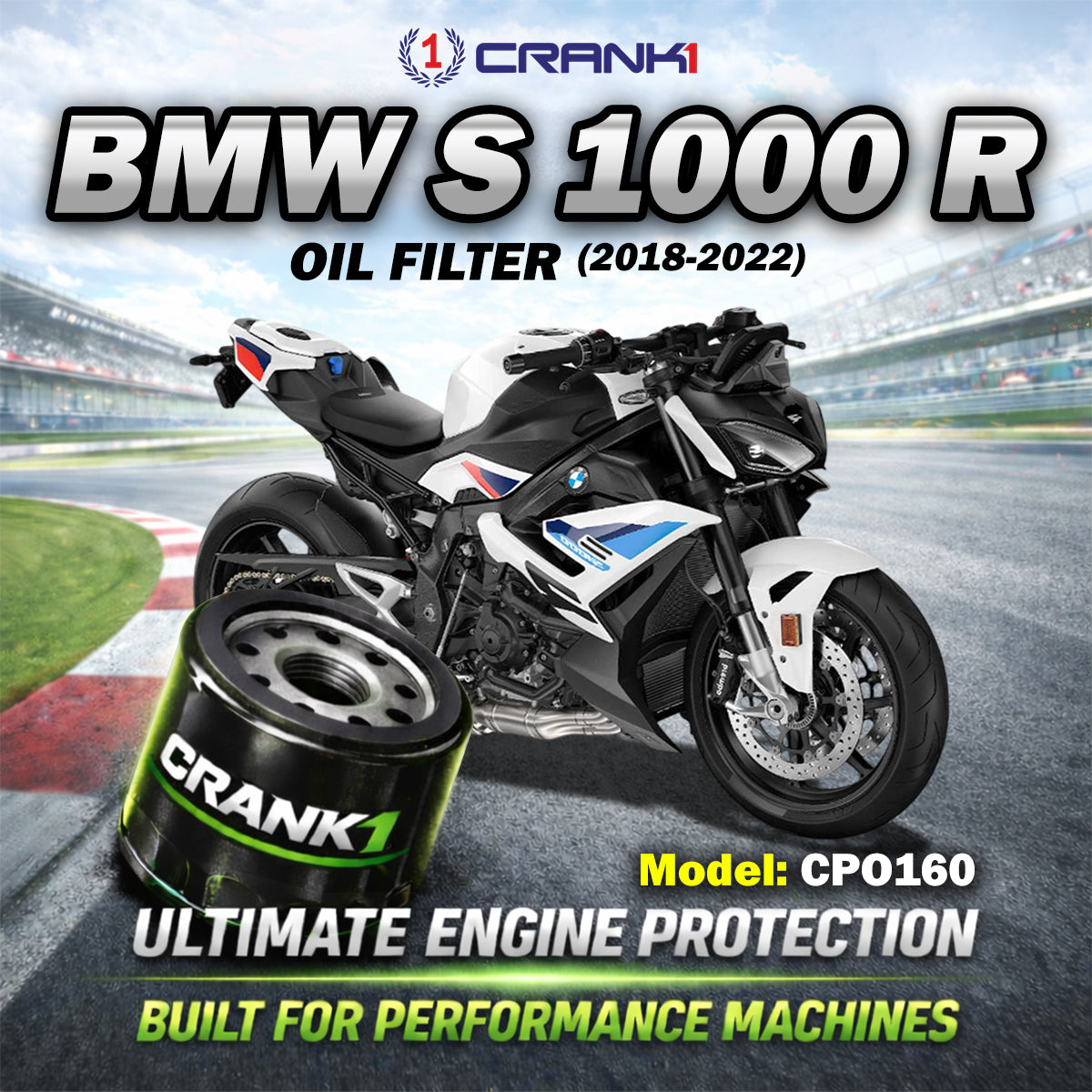 Oil Filter For BMW S 1000 R (2018-2022) - CPO160