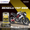 Ceramic Brake Pads For Benelli TNT 899 (2017-2019) - Front - CRM262 - 2 Sets | Smooth Braking | Heat Resistant | Long Life | Disc Friendly