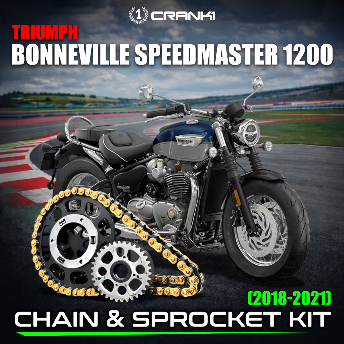 Chain And Sprocket Kit For Triumph Bonneville Speedmaster 1200 (2018-2021)