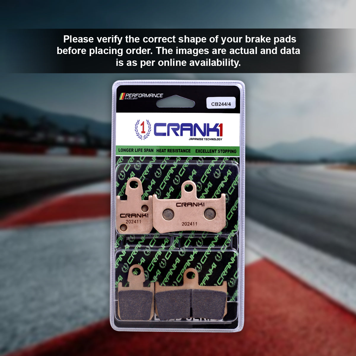 Sintered Brake Pads For Yamaha YZF-R1 (2009-2014) - Front - CB244/4 - 2 Sets Required