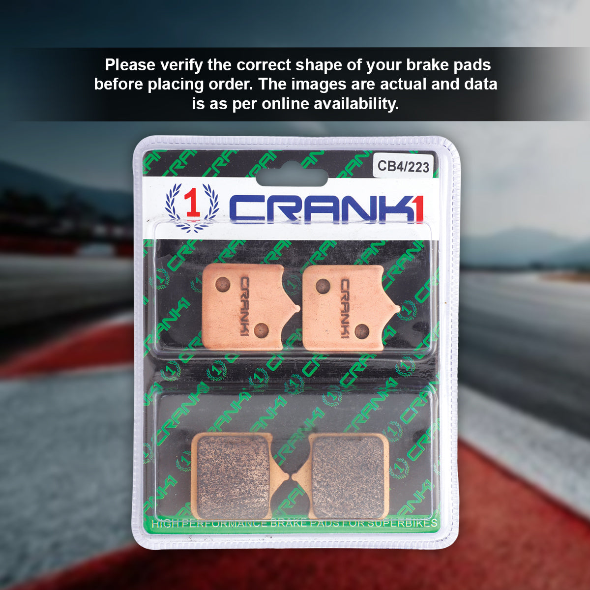 Sintered Brake Pads For Benelli TNT 600i (2014 Onwards) - Front - CB4/223 - 2 Sets