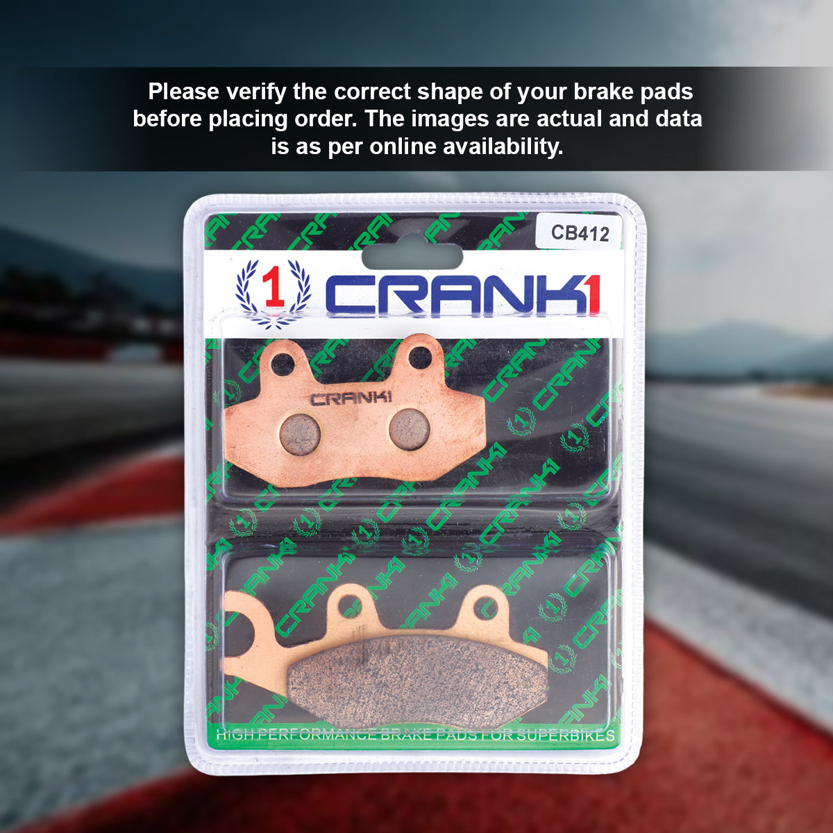 Sintered Brake Pads For Triumph Thruxton 865 (2014-2016) - Rear - CB412