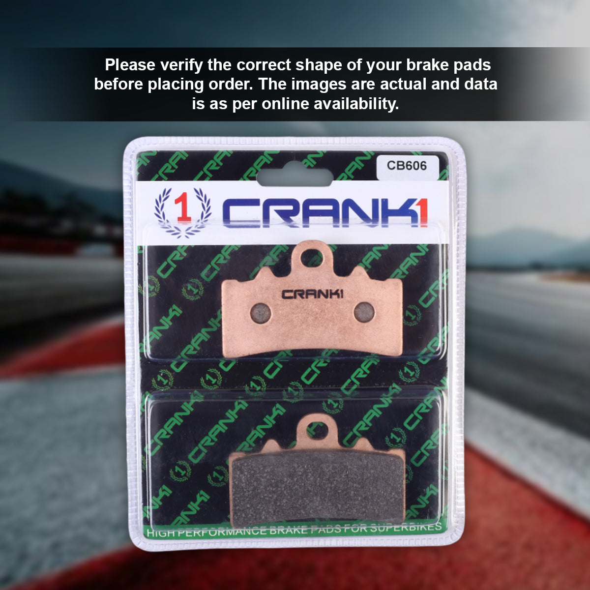 Sintered Brake Pads For Triumph Scrambler 400X - Front - CB606 - 1 Set