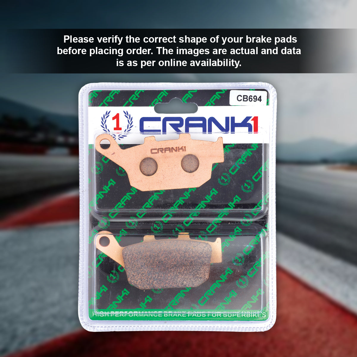 Sintered Brake Pads For Honda CB300R (2018-2021) - Rear - CB694