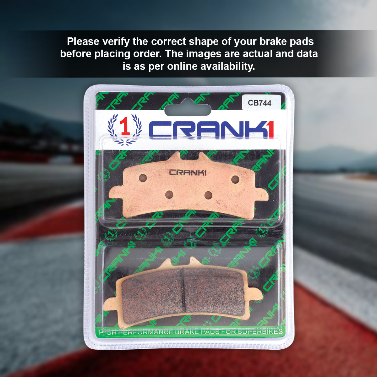 Sintered Brake Pads For Triumph Tiger 850 Sport (2020) - Front - CB744 - 2 Sets