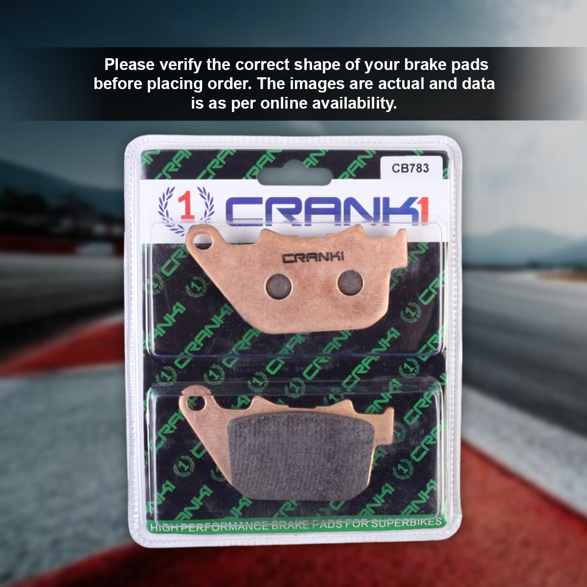 Sintered Brake Pads For Harley Davidson Iron 883 (2009-2013) - Rear - CB783