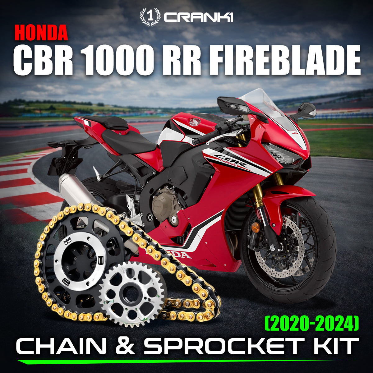 Chain And Sprocket Kit For Honda CBR 1000 RR Fireblade (2020-2024)
