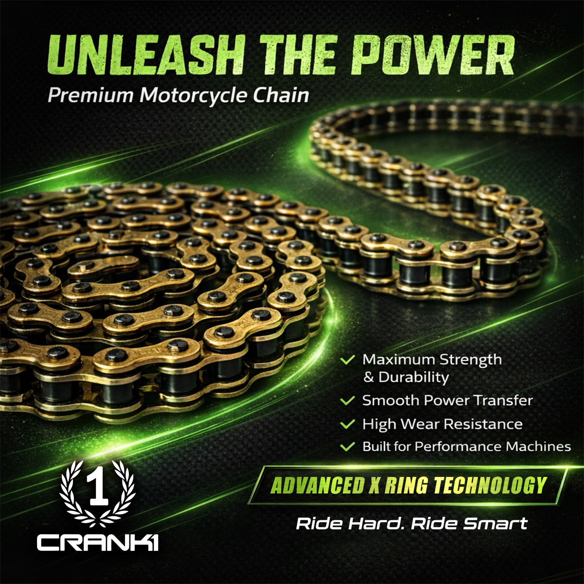 Chain For Kawasaki Ninja ZX-10R (2008-2010) - 525 Pitch x 110 Links Go