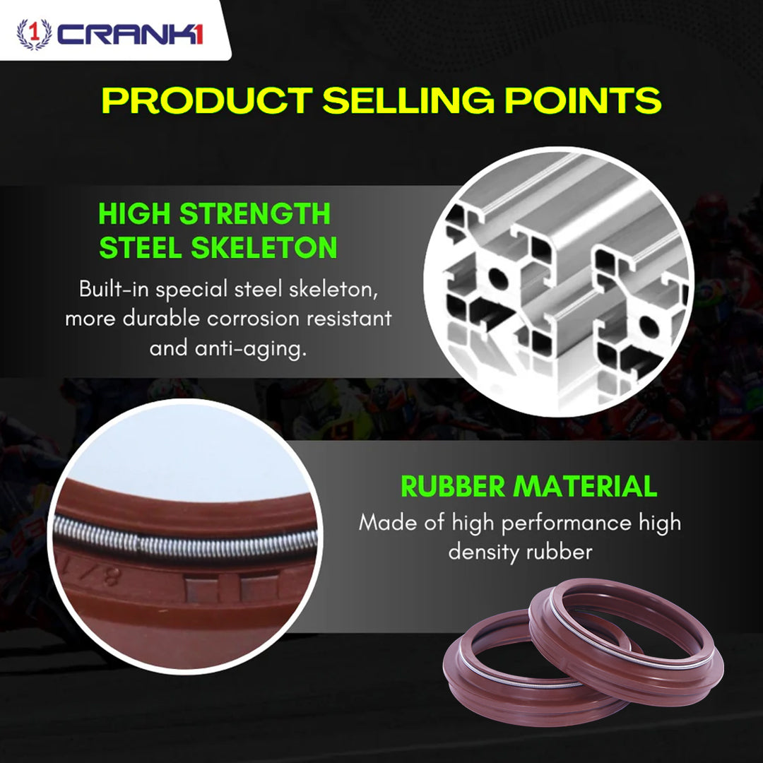 Fork Dust Seals Pair For Ducati Hyperstrada (2013-2015) - CPD57-102