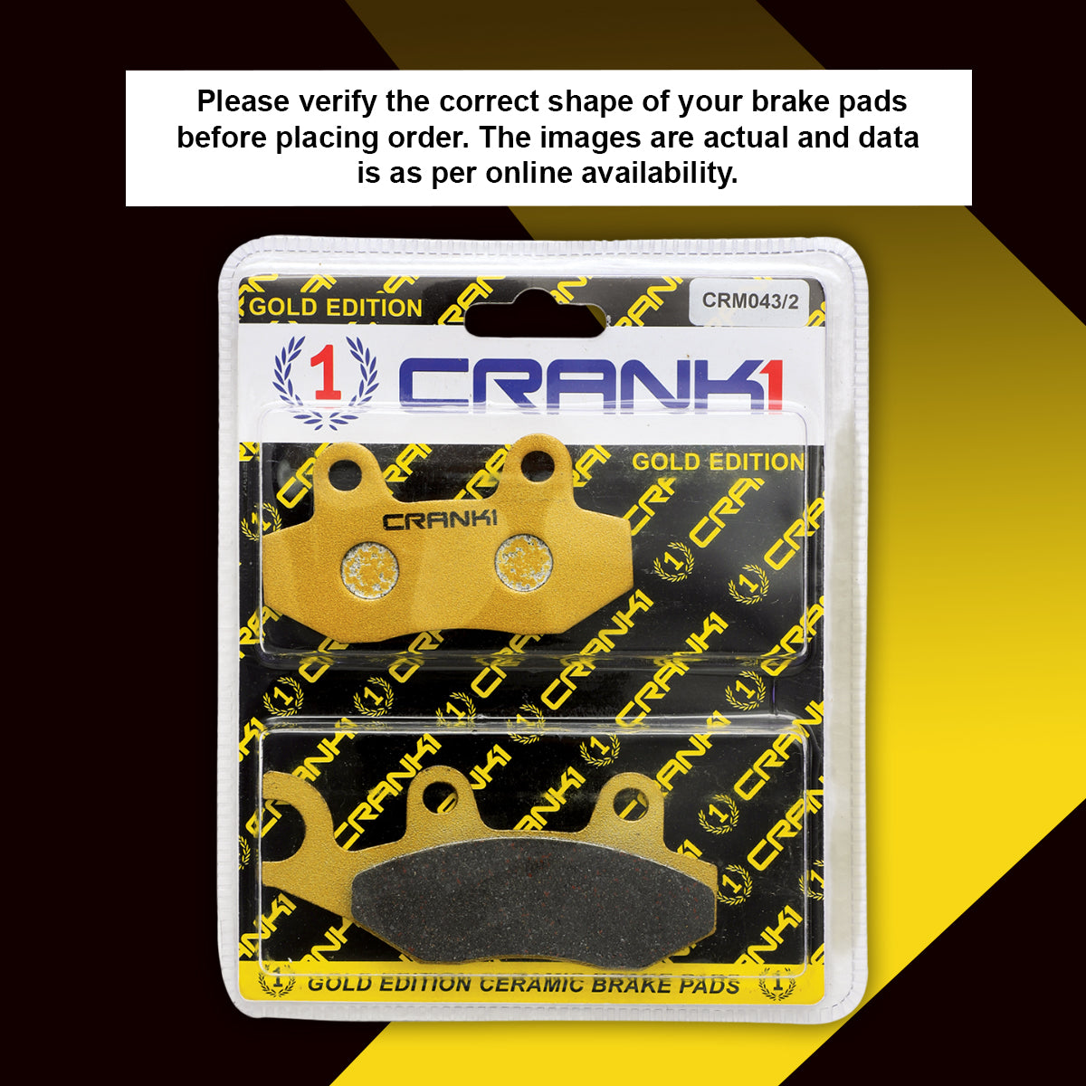 Ceramic Brake Pads For Triumph Street Twin 900 (2019) - Rear - CRM043/2