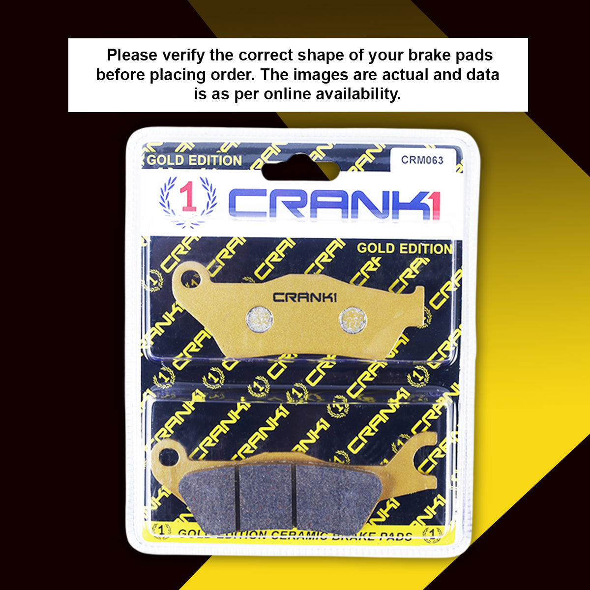 Ceramic Brake Pads For Hero Hunk 150CC - Front - CRM063