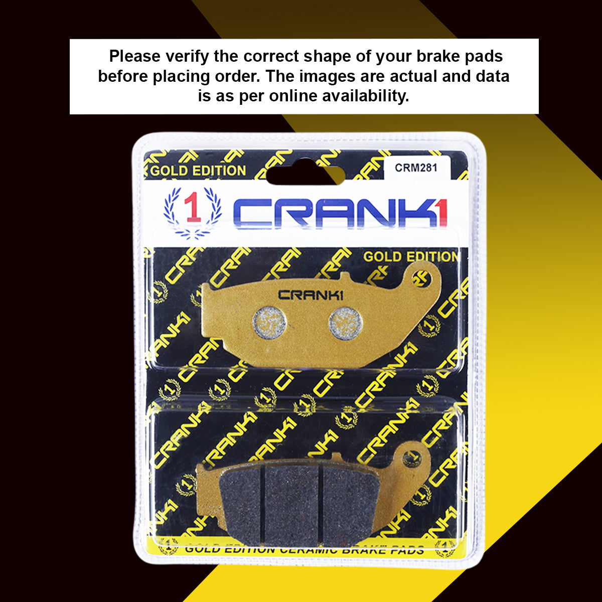Ceramic Brake Pads For Hero CBZ Xtreme (2010) - Rear - CRM281
