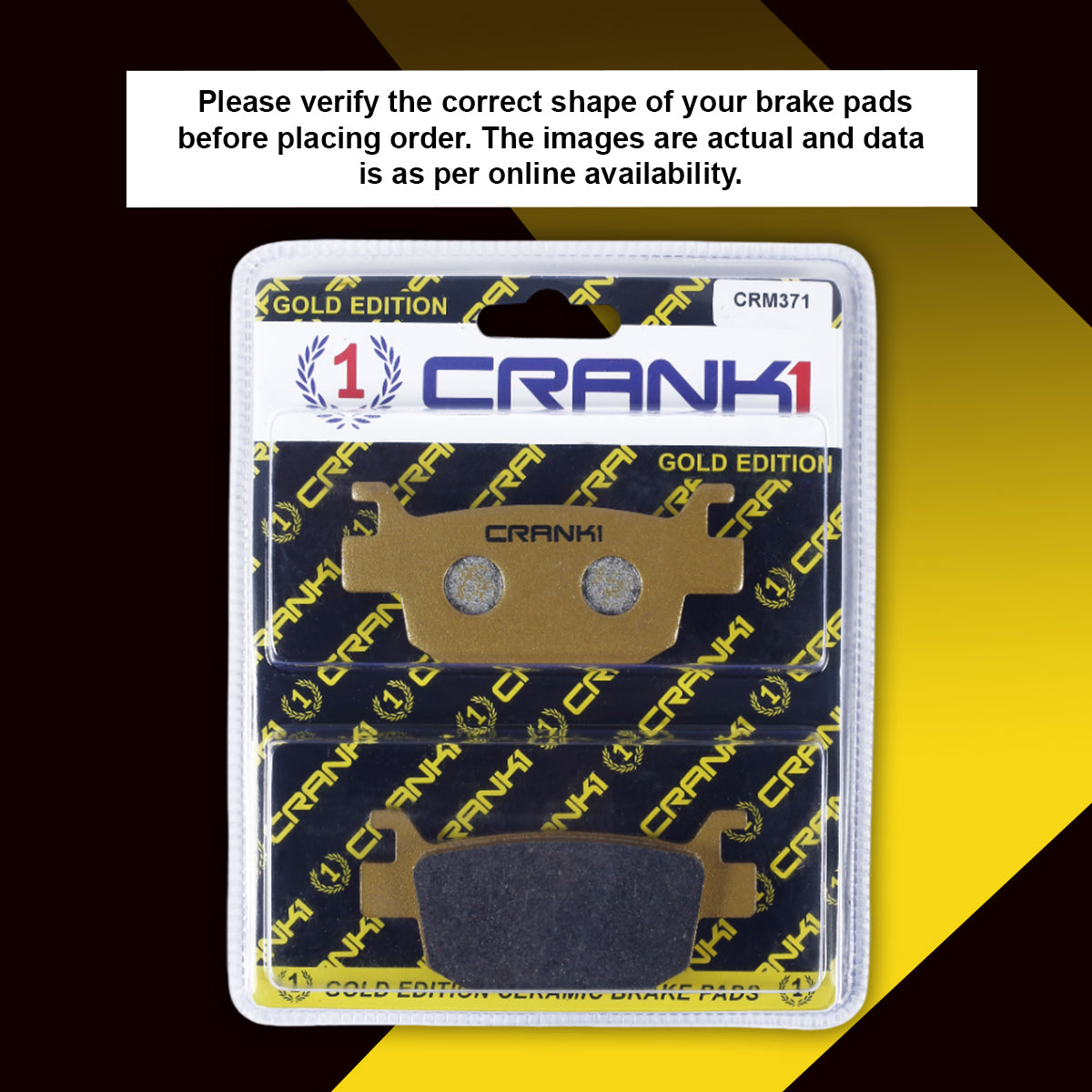 Ceramic Brake Pads For Benelli Imperiale 400 - Rear - CRM371