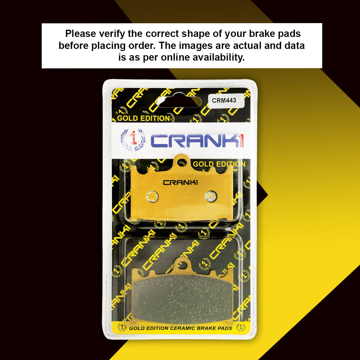 Ceramic Brake Pads For Kawasaki Versys 1000 - Front - CRM443 - 2 Sets