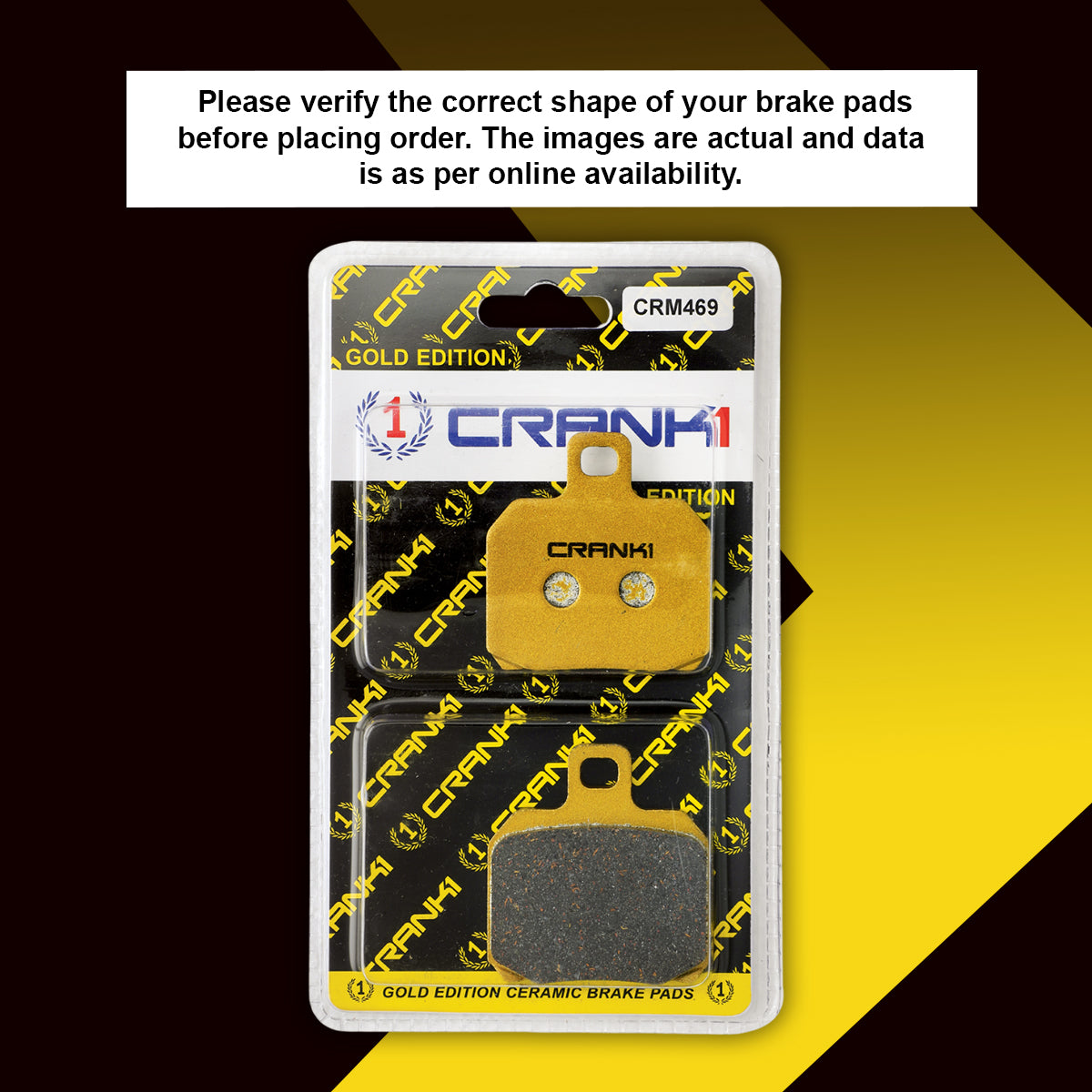 Ceramic Brake Pads For Benelli TNT 600i - Rear - CRM469 - 1 Set | Smoo