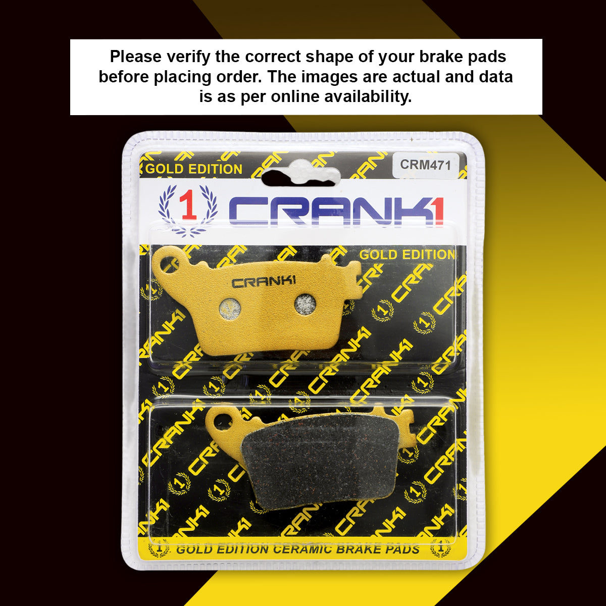 Ceramic Brake Pads For Suzuki GSX-R750 (2012-2020) - Rear - CRM471 - 1 Set