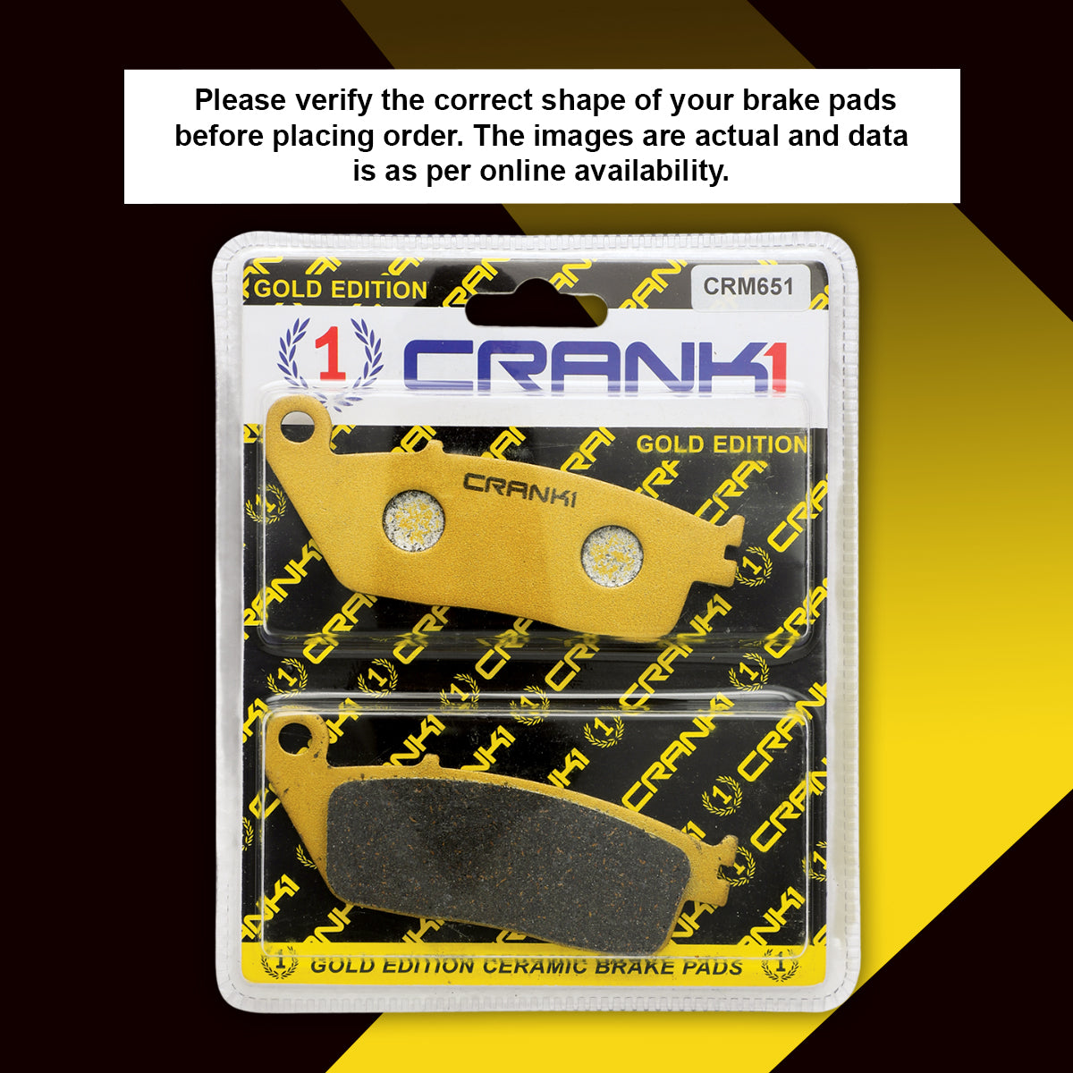 Ceramic Brake Pads For Kawasaki Ninja 650 (2017-2020) - Front - CRM651 - 2 Sets