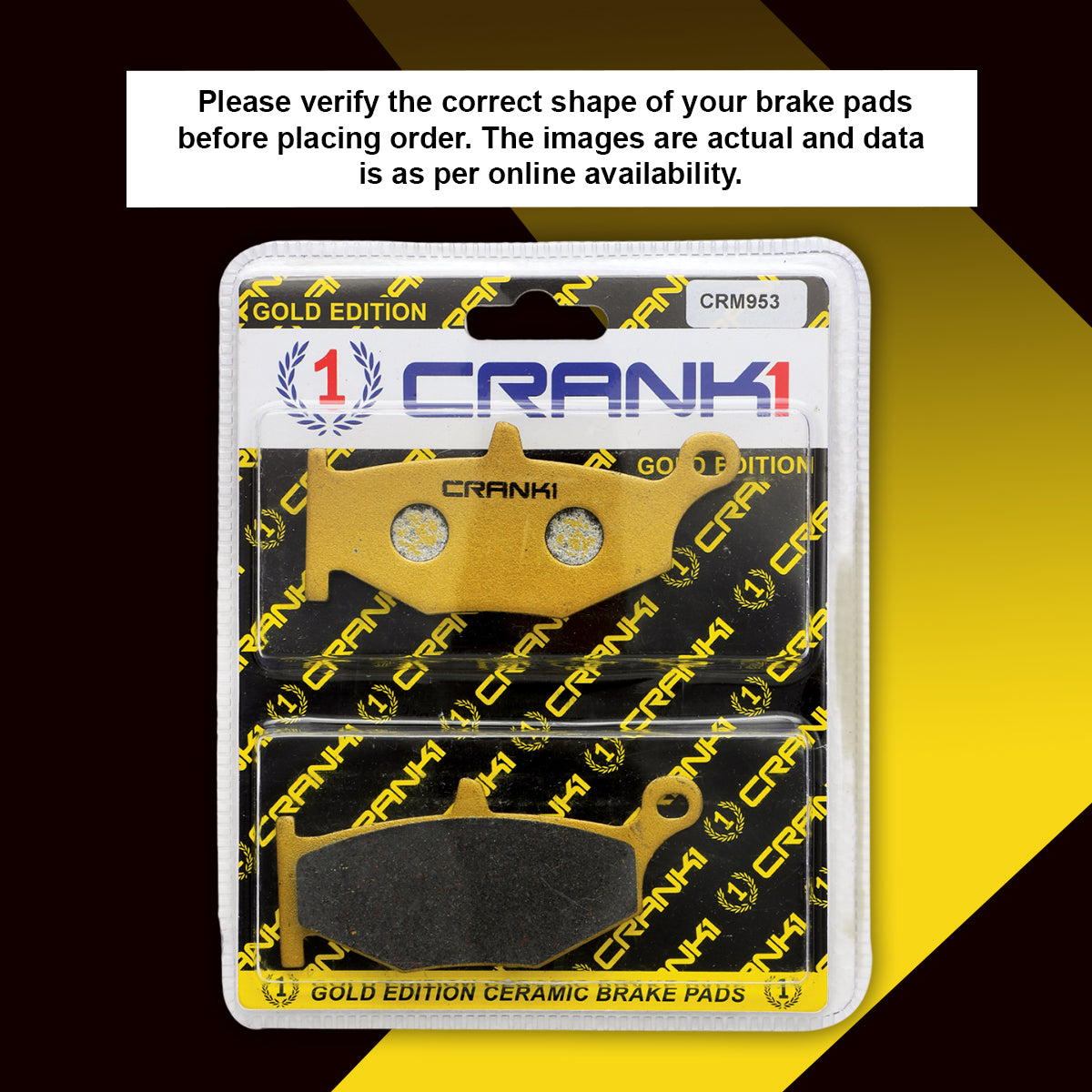 Ceramic Brake Pads For Suzuki Hayabusa (2008-2012) - Rear - CRM953