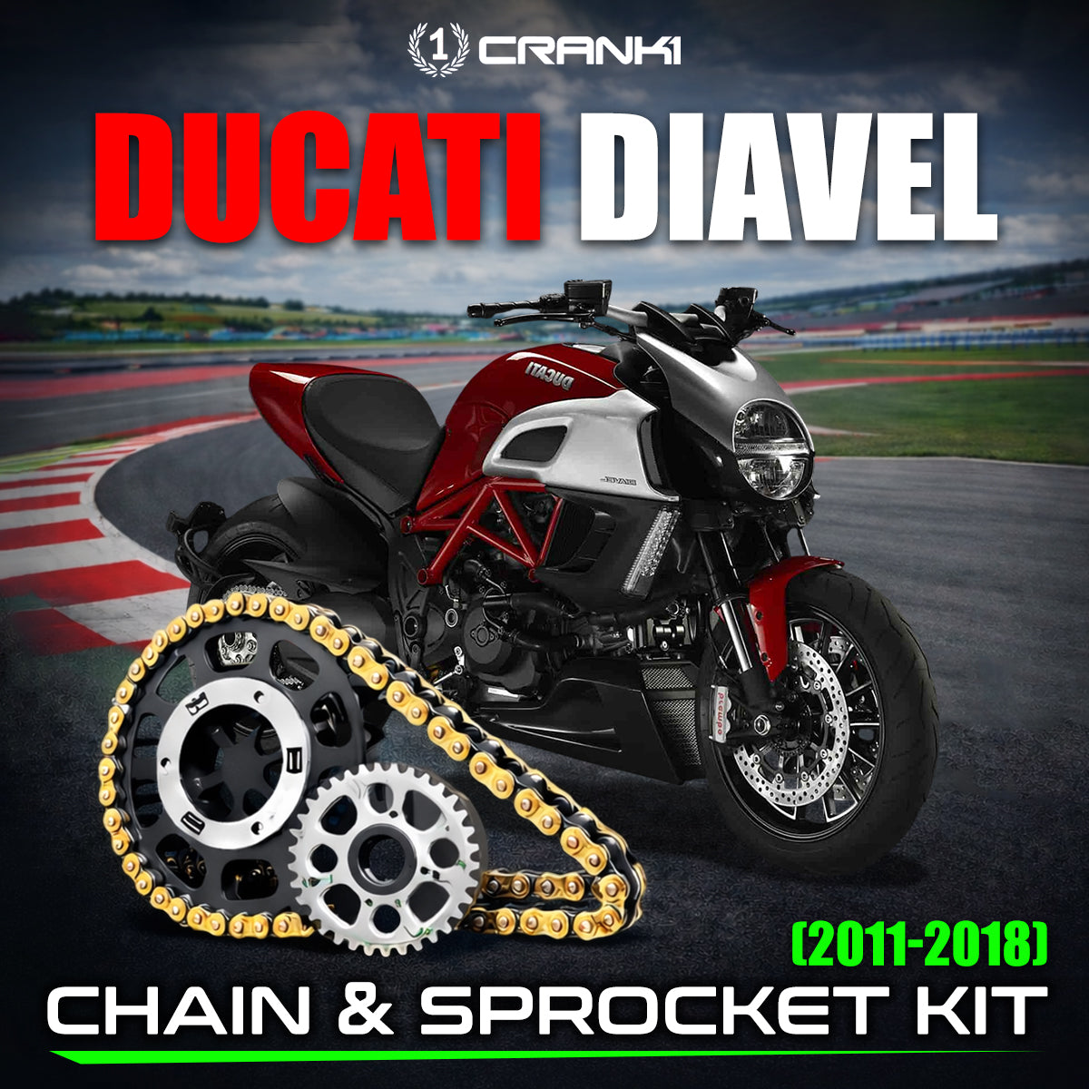 Chain And Sprocket Kit For Ducati Diavel (2011-2018)