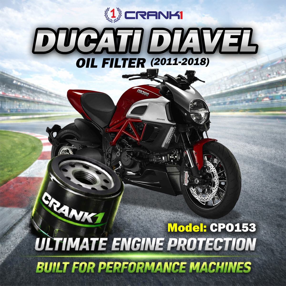 Oil Filter For Ducati Diavel (2011-2018) - CPO153
