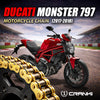 Chain For Ducati Monster 797 (2017-2018) - 520 Pitch x 106 Links Gold (ZVMX)