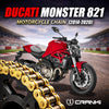 Chain For Ducati Monster 821 (2014-2020) - 520 Pitch x 108 Links Gold (ZVMX)
