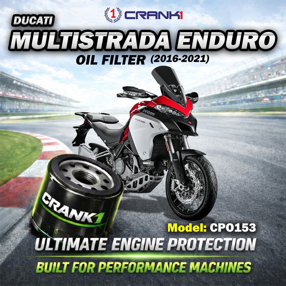 Oil Filter For Ducati Multistrada Enduro (2016-2021) - CPO153