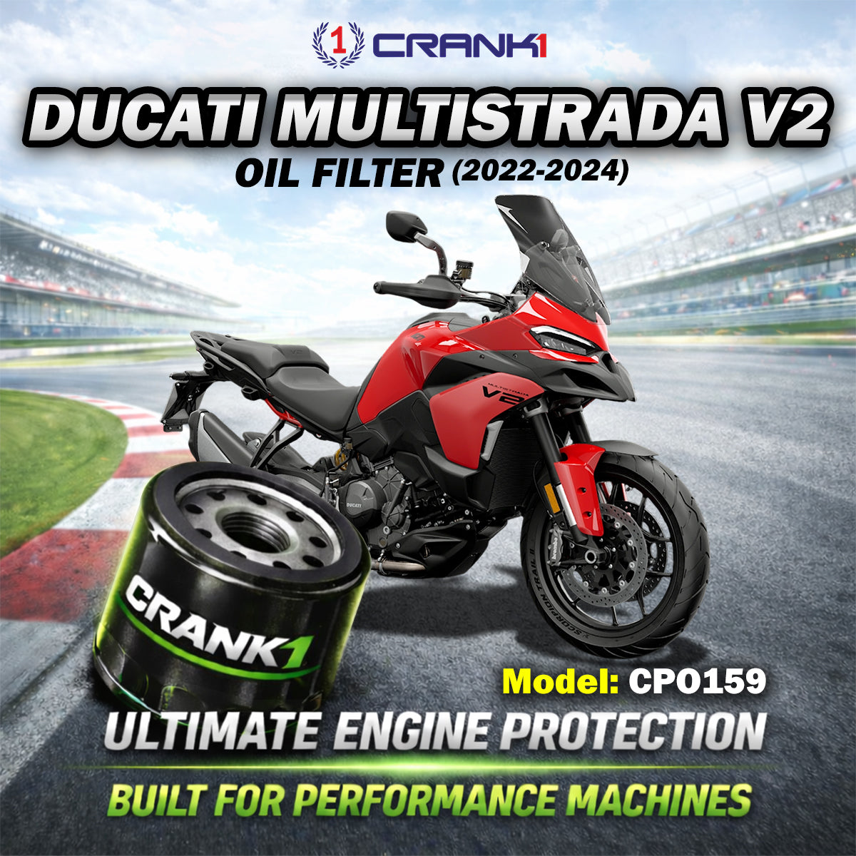 Oil Filter For Ducati Multistrada V2 (2022-2024) - CPO159