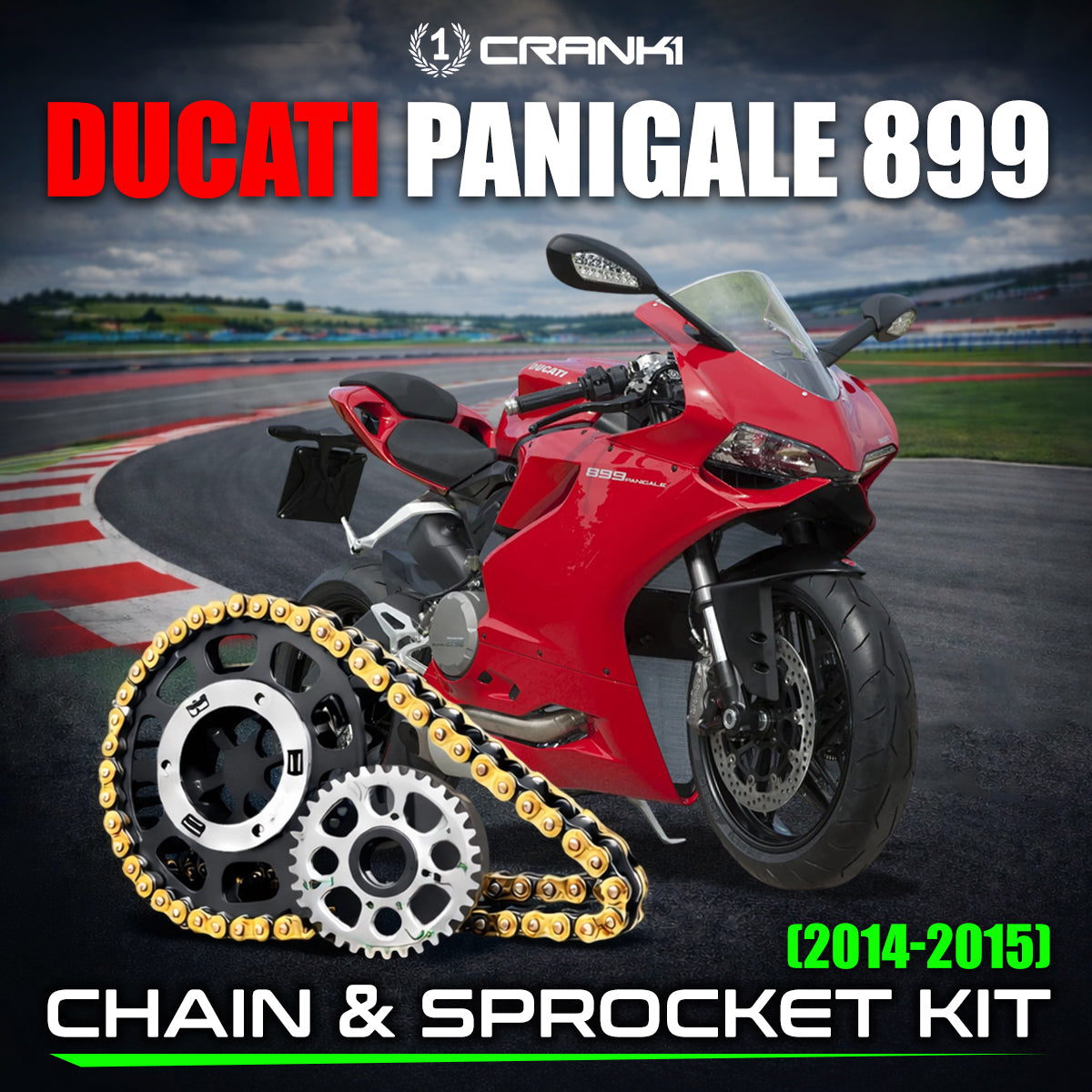 Chain And Sprocket Kit For Ducati Panigale 899 (2014-2015)