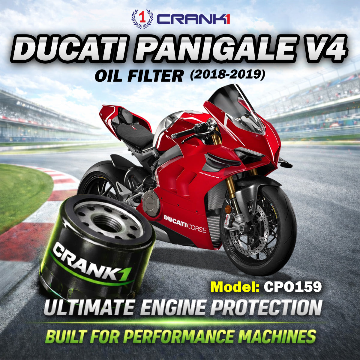 Oil Filter For Ducati Panigale V4 (2018-2019) - CPO159