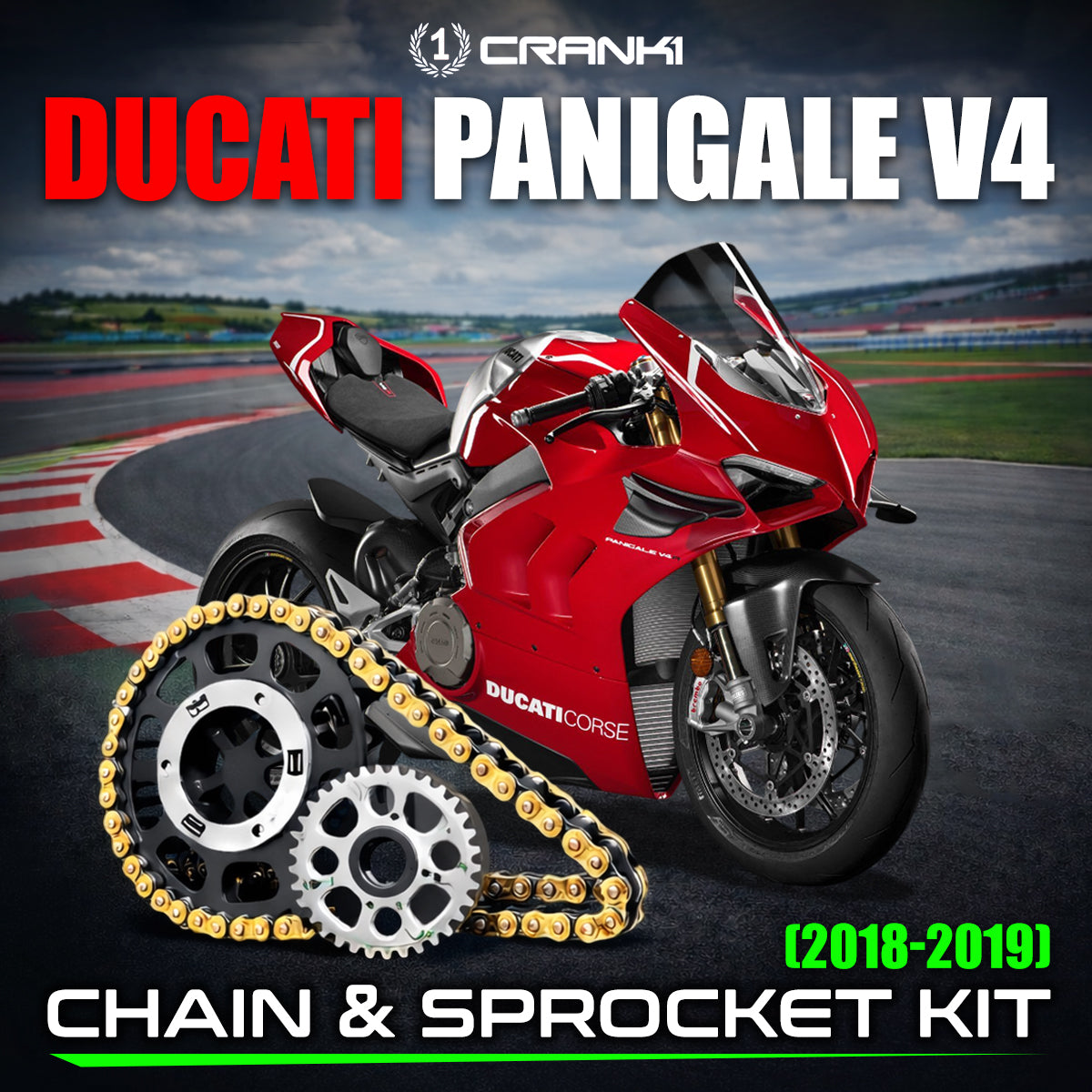 Chain And Sprocket Kit For Ducati Panigale V4 (2018-2019)