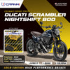 Ceramic Brake Pads For Ducati Scrambler Nightshift 800 (2023 Onwards) - Rear - CRM359 - 1 Set